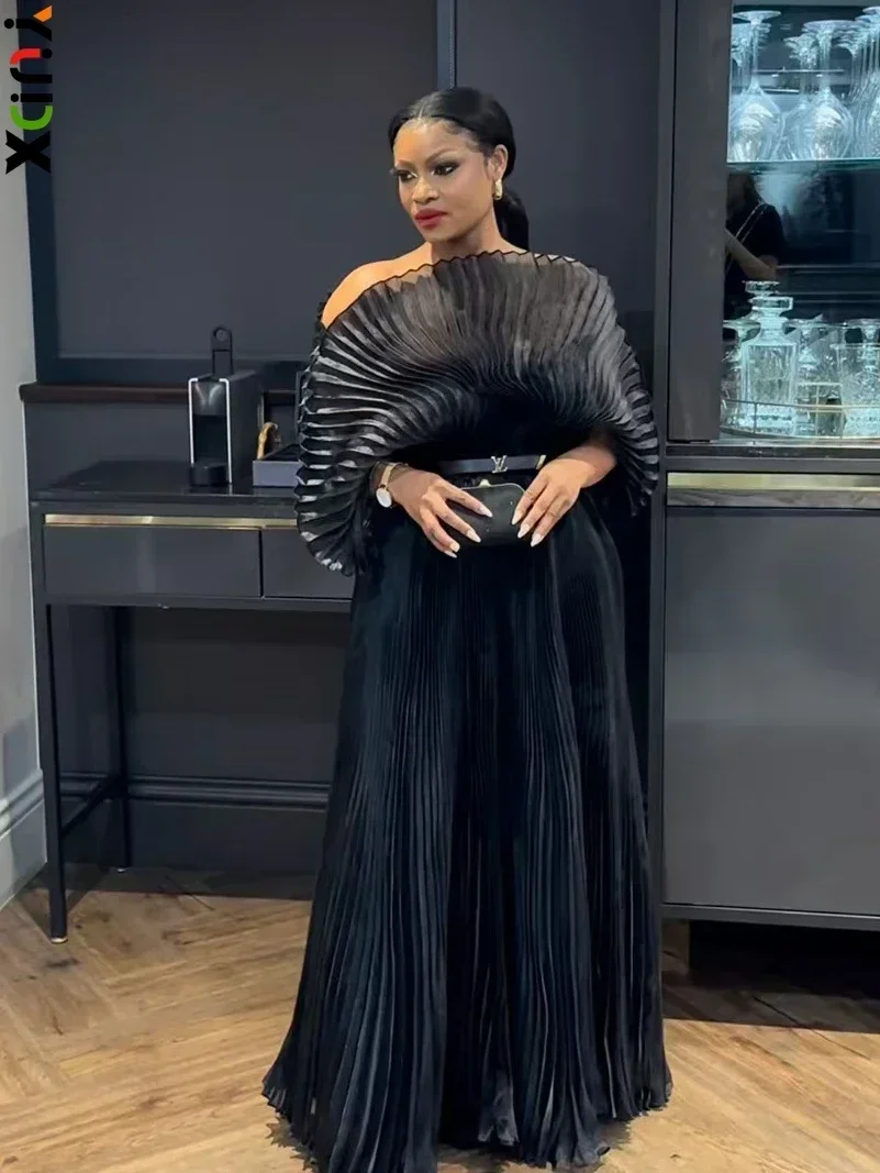 YUDX Pleated 2024 Fall New Handmade Pleated Women's Dresses Loose Plus Size Women's High Smocked Dress Long Dress - Image 2