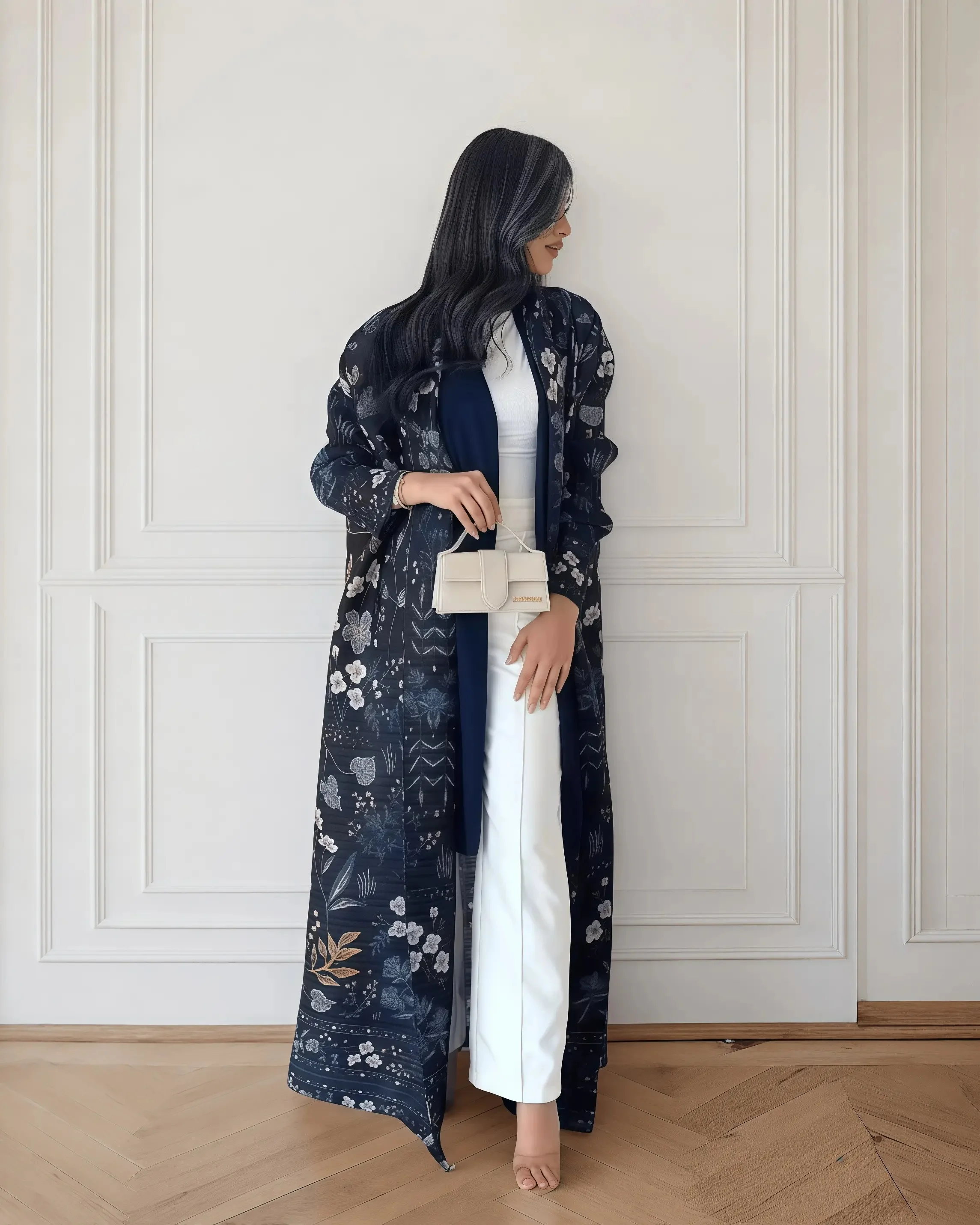 YUDX Miyake Pleated Print Foldable Collar Women's Long Sleeve Robe 2024 New Winter Original Design Fashion Cardigan Coat - Image 5
