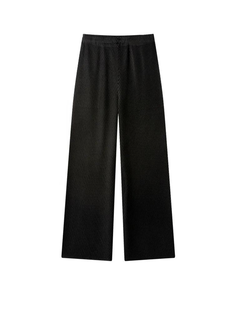 YUDX Pleated Hooded Sweatshirt Pants 2 Pieces Loose Plus Size Hundred Jacket + Trousers Women's Set 2025 Autumn New - Image 5